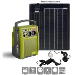 Batterie Portative Izywatt 288Wh + Panneau Solaire Pliant 50W