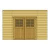 Paroi Frontale Avec Double Porte 390x245cm Pour Carport Modulable En Bois Traité Autoclave - SOLID 2 Paroi Frontale Avec Double Porte 390x245cm Pour Carport Modulable En Bois Traité Autoclave - SOLID -Boutique De Jardin paroi frontale avec double porte 390x245cm pour carport modulable en bois traite autoclave solid