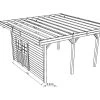 Paroi Frontale Avec Double Porte Gauche 390x245cm Pour Carport Modulable En Bois Traité Autoclave - SOLID 1 Paroi Frontale Avec Double Porte Gauche 390x245cm Pour Carport Modulable En Bois Traité Autoclave - SOLID -Boutique De Jardin paroi frontale avec double porte gauche 390x245cm pour carport modulable en bois traite autoclave solid