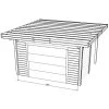 Paroi Frontale Avec Porte De Garage Sectionnelle 480x245cm Pour Carport Modulable 6x5m - SOLID -Boutique De Jardin paroi frontale avec porte de garage sectionnelle 480x245cm pour carport modulable 6x5m solid