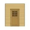 Paroi Frontale Porte Simple 270cm Pour Carport Bois Traité - SOLID -Boutique De Jardin paroi frontale avec simple porte 270x245cm pour carport modulable en bois traite autoclave solid