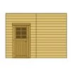 Paroi Frontale Avec Simple Porte Gauche 390x245cm Pour Carport Modulable En Bois Traité Autoclave - SOLID -Boutique De Jardin paroi frontale avec simple porte gauche 390x245cm pour carport modulable en bois traite autoclave solid