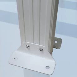 Pergola Adossée 300x300cm En Aluminium Blanc Et Polycarbonate 4mm CIELO - DCB Garden -Boutique De Jardin pergola adossee 300x300cm en aluminium blanc et polycarbonate 4mm cielo dcb garden 4