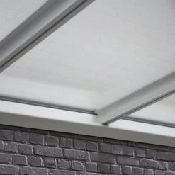 Pergola Adossée 435x300cm En Aluminium Blanc Et Polycarbonate 4mm CIELO - DCB Garden -Boutique De Jardin pergola adossee 435x300cm en aluminium blanc et polycarbonate 4mm cielo dcb garden 3