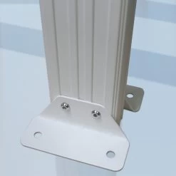 Pergola Adossée 435x300cm En Aluminium Blanc Et Polycarbonate 4mm CIELO - DCB Garden -Boutique De Jardin pergola adossee 435x300cm en aluminium blanc et polycarbonate 4mm cielo dcb garden 4