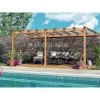 Pergola Adossée En Bois Lamellé-collé 300x300cm Palma – Maderland -Boutique De Jardin pergola adossee en bois lamelle colle 300x300cm palma maderland
