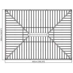 Pergola Alu Anthracite Et Acier Galvanisé Messina 3,63x4,83m - SOJAG -Boutique De Jardin pergola alu anthracite et acier galvanise messina 363x483m sojag 1 4