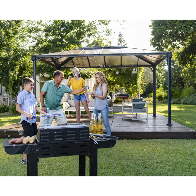 Pergola Aluminium Et Polycarbonate 430x295,5cm Martinique 4300 Palram - Canopia 6 Pergola Aluminium Et Polycarbonate 430x295,5cm Martinique 4300 Palram - Canopia – Image 4