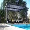Pergola Bioclimatique Aluminium Anthracite 10,80m² + Toit Avec Lames Ovales Aluminium HABRITA -Boutique De Jardin pergola bioclimatique aluminium antracite 1080m toit avec lames ovales aluminium habrita