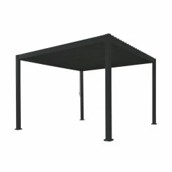 Pergola Bioclimatique Autoportante En Alu Anthracite 3.6x3.6m Ombrea 11 Pergola Bioclimatique Autoportante En Alu Anthracite 3.6x3.6m Ombrea -Boutique De Jardin pergola bioclimatique autoportante en alu anthracite 36x36m ombrea 3