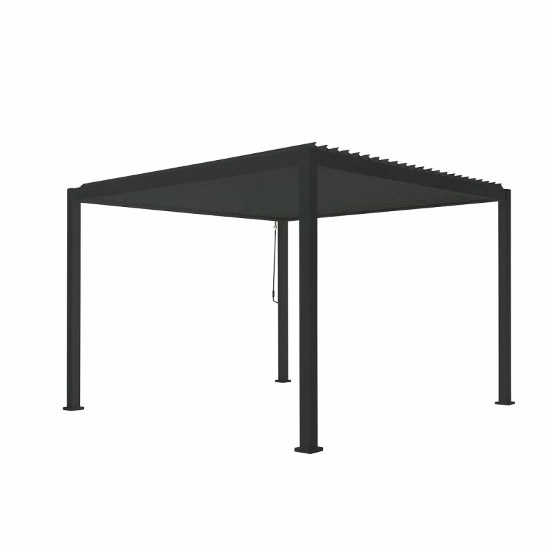 Pergola Bioclimatique Autoportante En Alu Anthracite 3.6x3.6m Ombrea 7 Pergola Bioclimatique Autoportante En Alu Anthracite 3.6x3.6m Ombrea – Image 5