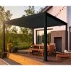 Pergola Bioclimatique Autoportante En Alu Anthracite 3x4m Ombrea -Boutique De Jardin pergola bioclimatique autoportante en alu anthracite 3x4m ombrea