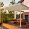 Pergola Bioclimatique Ombréa Autoportante 3x4M - Blanc - S1 -Boutique De Jardin pergola bioclimatique autoportante en alu blanc 3x4m ombrea