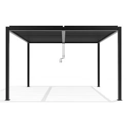Pergola Bioclimatique Autoportante En Aluminium Anthracite 4x4m - X-METAL -Boutique De Jardin pergola bioclimatique autoportante en aluminium anthracite 4x4m x metal 4
