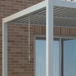 Pergola Bioclimatique Autoportante En Aluminium Gris Clair 4x3m - X-METAL -Boutique De Jardin pergola bioclimatique autoportante en aluminium gris clair 4x3m x metal 2