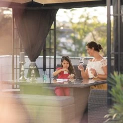 Pergola De Jardin Savino 423x363cm En Aluminium Anthracite Et Polycarbonate 8mm – SOJAG -Boutique De Jardin pergola de jardin savino en aluminium anthracite et polycarbonate 8mm sojag 5