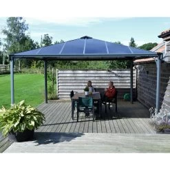 Pergola En Aluminium Et Polycarbonate 429x429cm Palermo™ 4300 - Palram - Canopia -Boutique De Jardin pergola en aluminium et polycarbonate 429x429cm palermo 4300 palram 5