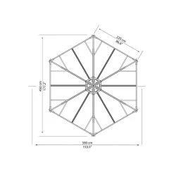 Pergola En Aluminium Et Polycarbonate Monaco™ 450x390cm - Palram - Canopia -Boutique De Jardin pergola en aluminium et polycarbonate monaco 450x390cm palram 4