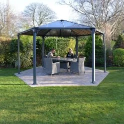 Pergola En Aluminium Et Polycarbonate Monaco™ 450x390cm - Palram - Canopia -Boutique De Jardin pergola en aluminium et polycarbonate monaco 450x390cm palram 5