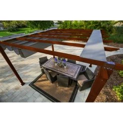 Pergola En Aluminium Marron Foncé 350x350cm Florida – PARAGON OUTDOOR 11 Pergola En Aluminium Marron Foncé 350x350cm Florida – PARAGON OUTDOOR -Boutique De Jardin pergola en aluminium marron fonce 350x350cm florida paragon outdoor 3