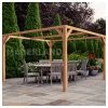 Pergola En Bois Lamellé-collé 250x250cm Tarragona – Maderland -Boutique De Jardin pergola en bois lamelle colle 250x250cm tarragona maderland