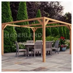 Pergola En Bois Lamellé-collé 250x250cm Tarragona – Maderland
