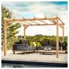 Pergola En Bois Lamellé-collé 400x300cm Linares – Maderland -Boutique De Jardin pergola en bois lamelle colle 400x300cm linares maderland