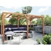 Pergola En Bois Lamellé-collé 500x400cm Fuengirola – Maderland -Boutique De Jardin pergola en bois lamelle colle 500x400cm fuengirola maderland