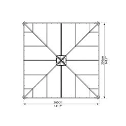 Pergola Fermée En Aluminium Et Polycarbonate Ledro 3600 - Canopia -Boutique De Jardin pergola fermee en aluminium et polycarbonate ledro 3600 canopia 3