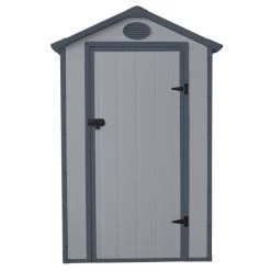 Petit Abri De Jardin En Résine Gris 1,34m² + Kit De Fondation - JOBU -Boutique De Jardin petit abri de jardin en resine gris 139m kit de fondation jobu 2