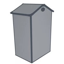 Petit Abri De Jardin En Résine Gris 1,34m² + Kit De Fondation - JOBU -Boutique De Jardin petit abri de jardin en resine gris 139m kit de fondation jobu 3