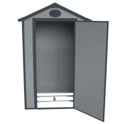 Petit Abri De Jardin En Résine Gris 1,34m² + Kit De Fondation - JOBU -Boutique De Jardin petit abri de jardin en resine gris 139m kit de fondation jobu 4