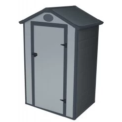 Petit Abri De Jardin En Résine Gris 1,34m² + Kit De Fondation - JOBU -Boutique De Jardin petit abri de jardin en resine gris 139m kit de fondation jobu 5