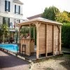 Pool House Blueterm 12,32m² Bois Thermo Chauffé + Comptoirs HABRITA -Boutique De Jardin pool house blueterm 1232m bois thermo chauffe comptoirs habrita