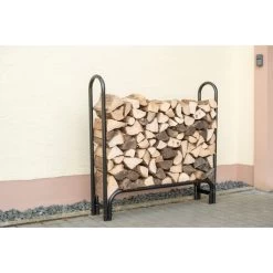 Porte-bûches 120cm En Acier Capacité De Charge De 500kg Avec Couverture - Shelter Logic -Boutique De Jardin porte buches 120cm en acier capacite de charge de 500kg avec couverture shelter logic 2