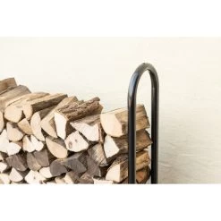 Porte-bûches 120cm En Acier Capacité De Charge De 500kg Avec Couverture - Shelter Logic -Boutique De Jardin porte buches 120cm en acier capacite de charge de 500kg avec couverture shelter logic 5