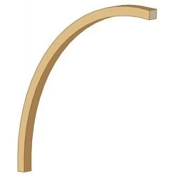 Poteau D'entrée En Arc 12x12x242cm Pour Carport Modulable Solid