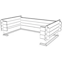 Poutre De Contour En Bois Traité Autoclave 40mm SOLID -Boutique De Jardin poutre de contour en bois traite autoclave 34mm solid 1