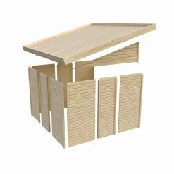 Remise Adossée Juist 2 En Bois Certifié 3,28m² - Karibu -Boutique De Jardin remise adossee juist 2 en bois certifie 328m karibu 10