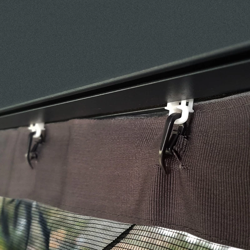 Set De Moustiquaires En Polyester Léger Pour Pergolas Dallas 4900 De 18m² - Palram - Canopia 6 Set De Moustiquaires En Polyester Léger Pour Pergolas Dallas 4900 De 18m² - Palram - Canopia – Image 4