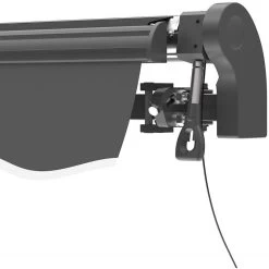 Store Banne Motorisé 395x300cm EASY Toile Polyester Grise - X-METAL -Boutique De Jardin store banne motorise 395x300cm easy toile polyester grise x metal 4