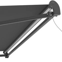 Store Banne Motorisé 395x300cm EASY Toile Polyester Grise - X-METAL -Boutique De Jardin store banne motorise 395x300cm easy toile polyester grise x metal 5