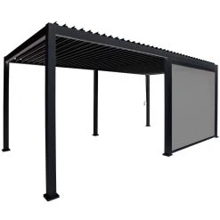 Store Latéral Anthracite 300cm Pour Pergola Bioclimatique En Alu Ombrea -Boutique De Jardin store lateral anthracite 300cm pour pergola bioclimatique en alu ombrea 4