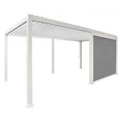 Store Latéral Blanc 400cm Pour Pergola Bioclimatique En Alu Ombrea -Boutique De Jardin store lateral blanc 400cm pour pergola bioclimatique en alu ombrea 2