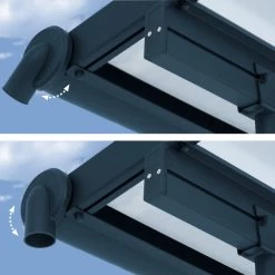 Toit De Terrasse 224x224cm En Aluminium Gris Et Polycarbonate 6mm SIERRA - Canopia By Palram -Boutique De Jardin toit de terrasse 224x224cm en aluminium gris et polycarbonate 6mm sierra palram 1 3