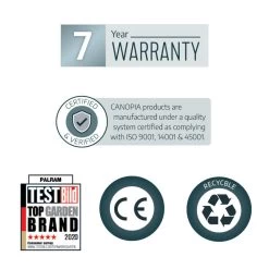 Toit De Terrasse 295x860cm En Aluminium Gris Et Polycarbonate 6mm SIERRA - Canopia By Palram -Boutique De Jardin toit de terrasse 295x860cm en aluminium gris et polycarbonate 6mm sierra canopia by palram 5