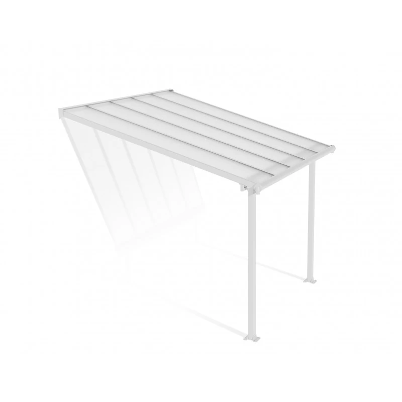 Toit De Terrasse En Alu Blanc 3x3,05m Et PC 16mm Olympia - Palram - Canopia 4 Toit De Terrasse En Alu Blanc 3x3,05m Et PC 16mm Olympia - Palram - Canopia – Image 2