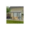Toit De Terrasse 300x900cm En Alu Gris Anthracite Et Polycarbonate 8mm PATIO