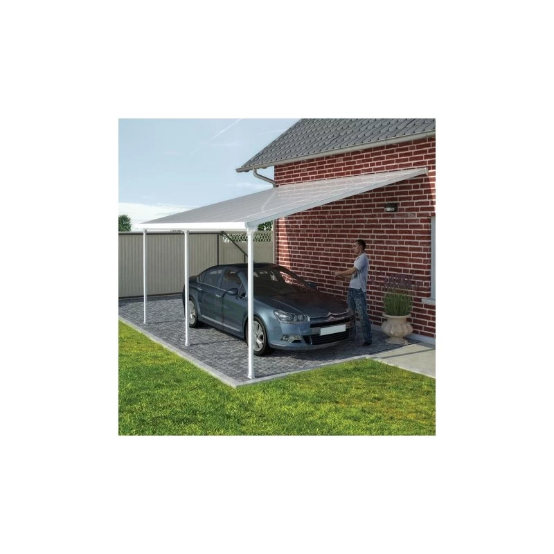 Toit De Terrasse 400x600cm En Alu Blanc Et Polycarbonate 8mm PATIO 3 Toit De Terrasse 400x600cm En Alu Blanc Et Polycarbonate 8mm PATIO