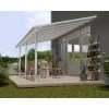 Toit De Terrasse En Aluminium Blanc 3x6,10m + PC 16mm Olympia - Palram - Canopia -Boutique De Jardin toit de terrasse en aluminium blanc 3x610m pc 16mm olympia palram